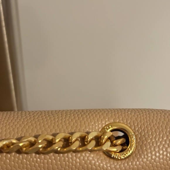 Saint Laurent Grain De Poudre Monogram Kate Satchel Nude Powder (2017) - Picture 12 of 17